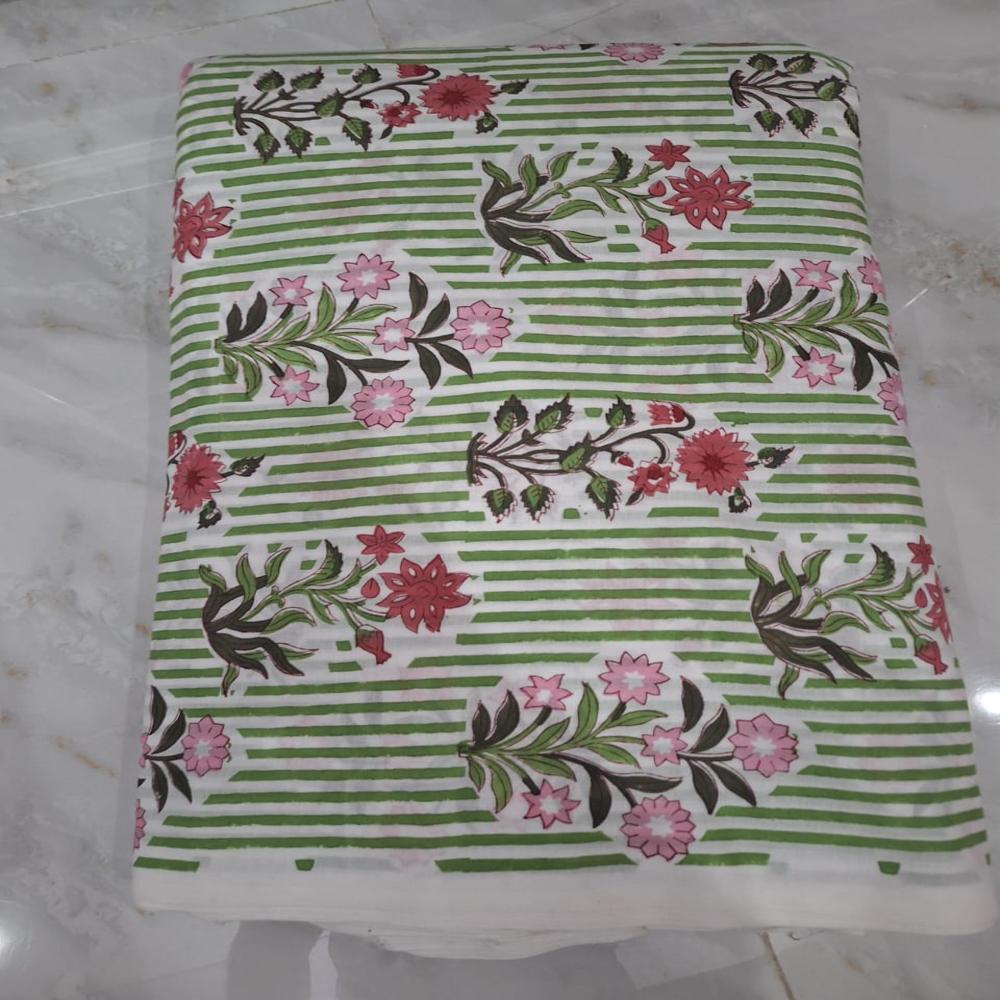 Hand Block Printed Fabric - Color: Blue