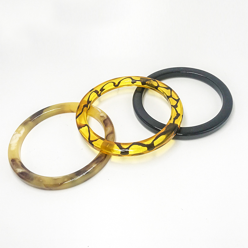 Plastic Round O Shape Purse Handles - Size: 11Cm