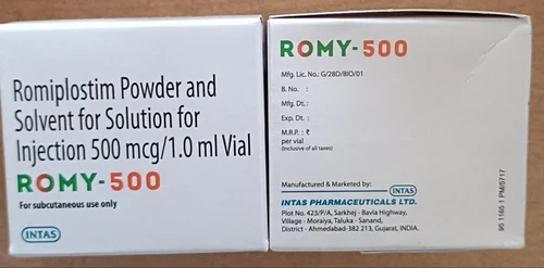500mg Romiplostim Powder And Solvent For Solution For Injecion