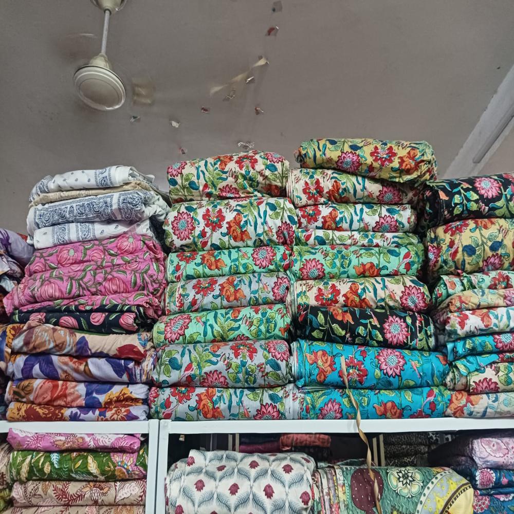Block Print Fabric - Color: Mult Colour