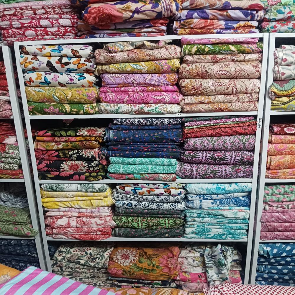 Block Print Fabric - Color: Mult Colour
