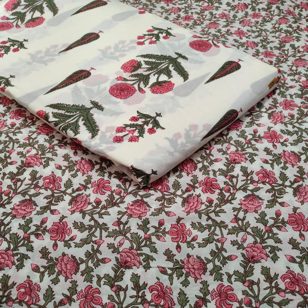 Block Print Fabric - Color: Mult Colour
