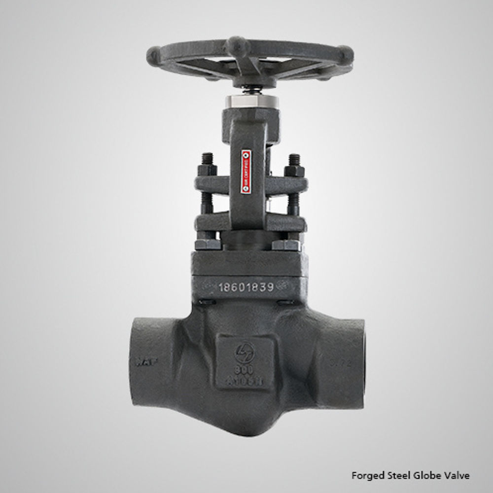 L&T Forged Steel A105 Globe Valve Class 800 Screwed End 58108