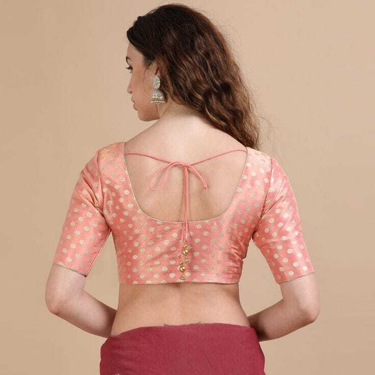 Ladies Classic Banarasi Butta Blouse - Color: Multicolor