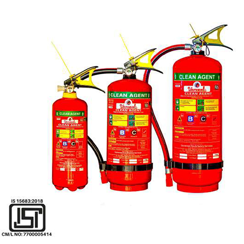 Clean Agent Stored Pressure Type Fire Extinguisher - Capacity: 1-9 Ltr