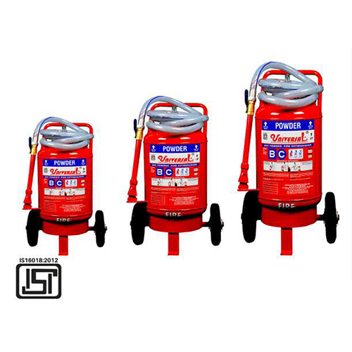 Dry Chemical Powder Abc And Wheeled Type Fire Extinguisher - Color: Red