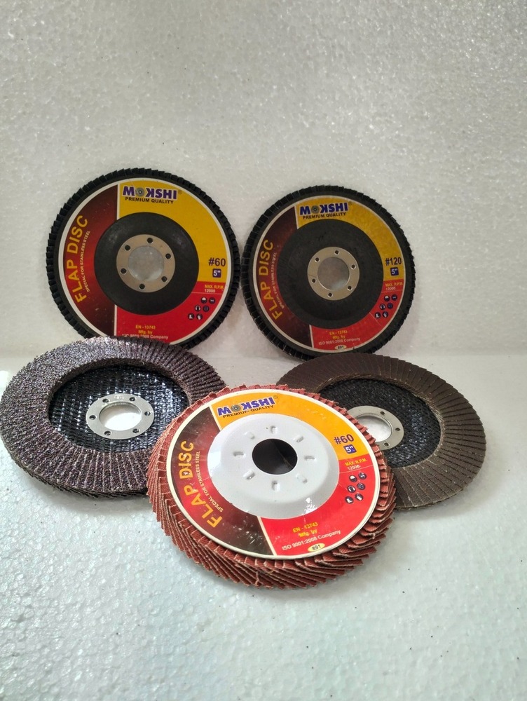 Mokshi Abrasive Fiber Flap Disc - Color: Brown