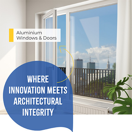 Aluminium Windows And Door - Color: White