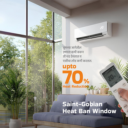 Saint-Gobian Heat Ban Window - Glass Thickness: Various Millimeter (Mm)