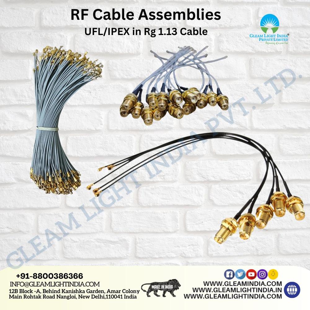Rf Coaxial Cable Assembly - Customized Length, Ipx/ufl Connectors, High Reliability For Microwave Applications