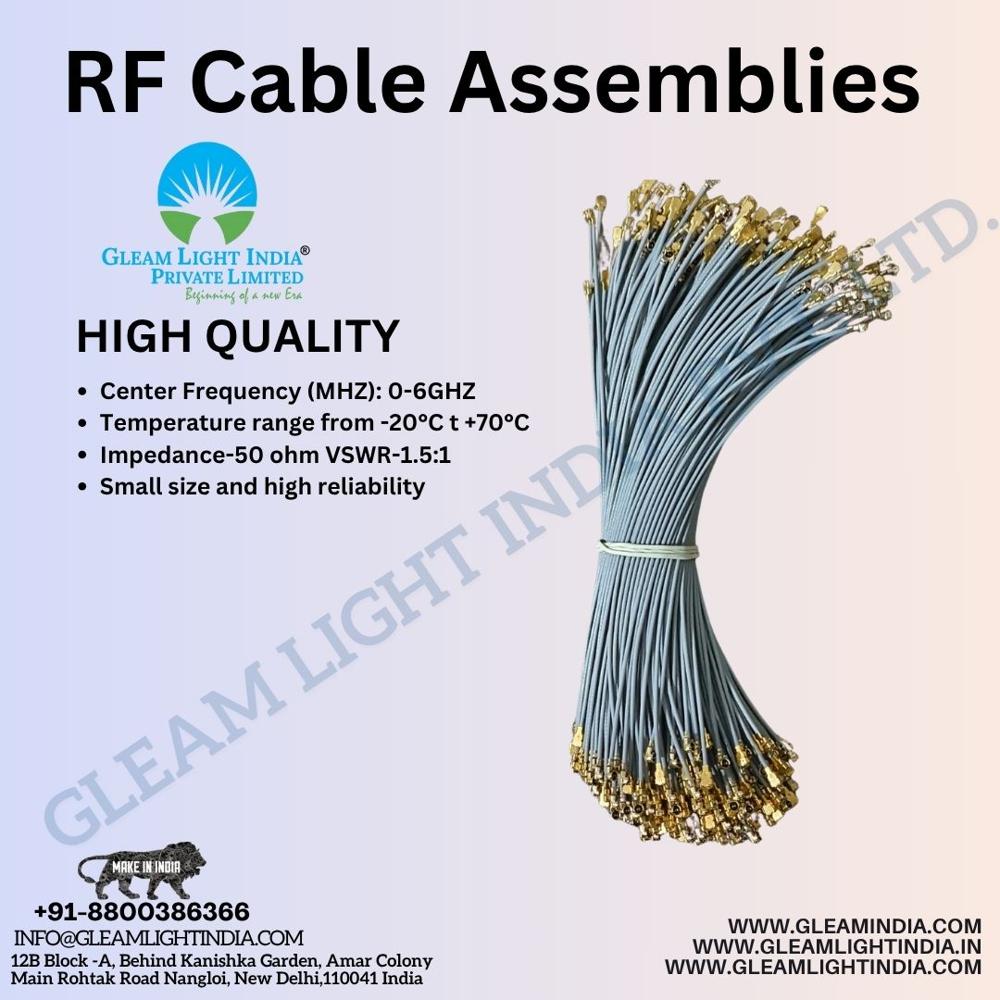 Rf Coaxial Cable Assembly - Customized Length, Ipx/ufl Connectors, High Reliability For Microwave Applications
