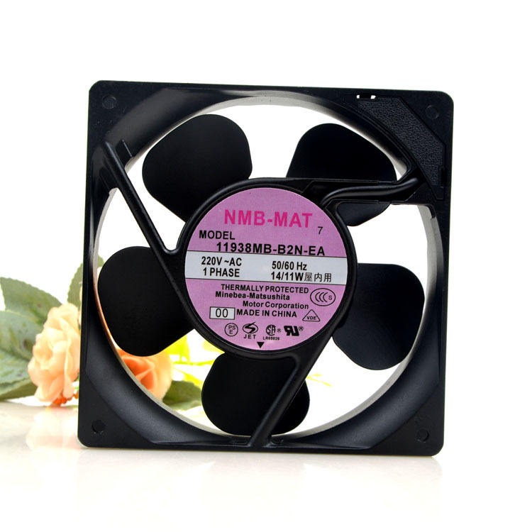 NMB-MAT 11938MB-B2N-EA 220V 12038mm High Temperature Ball Bearing Fan Cooling Fan 