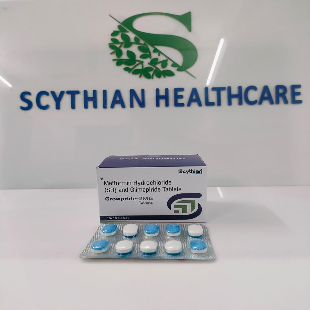 GLIMEPRIDE 2 MG + METFORMIN  500MG SR BILAYERED TABLET