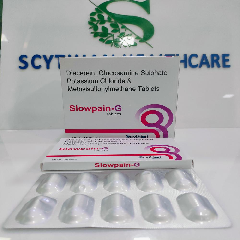 DIACERIN 50MG + GLUCOSAMIN  SULPHATE 750MG +  METHYLSULFANYL METHANE  TABLET