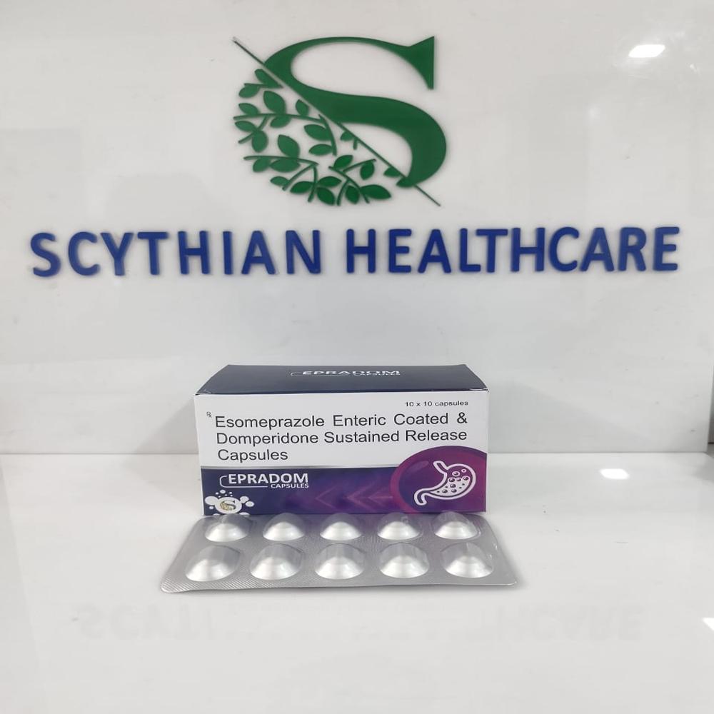 Esomeprazole Magnesium 40mg  +Domperidone 30mg capsules