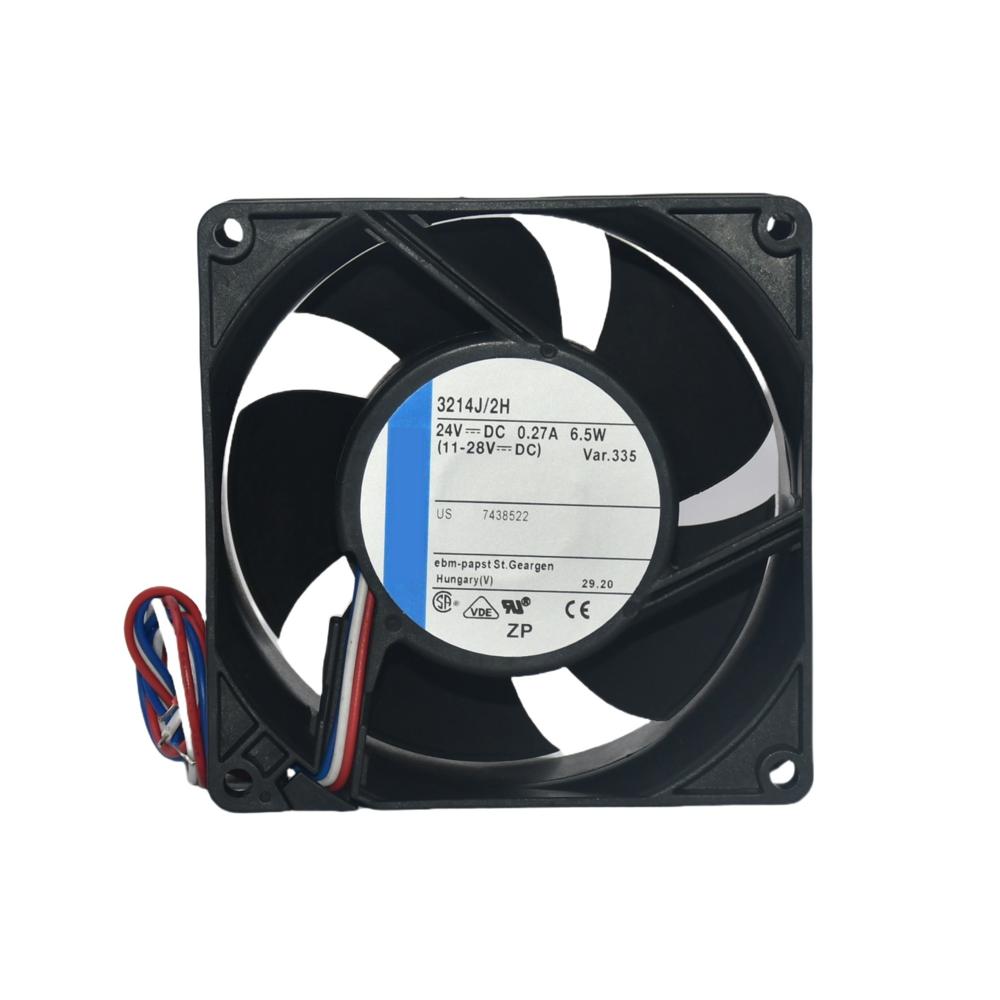 EBM PAPST 3214J/2H4P 2.1A 24V 50W 4-Wire Speed Fan 3000rpm Ball Bearing Plastic Blades Electric Cooling Fan