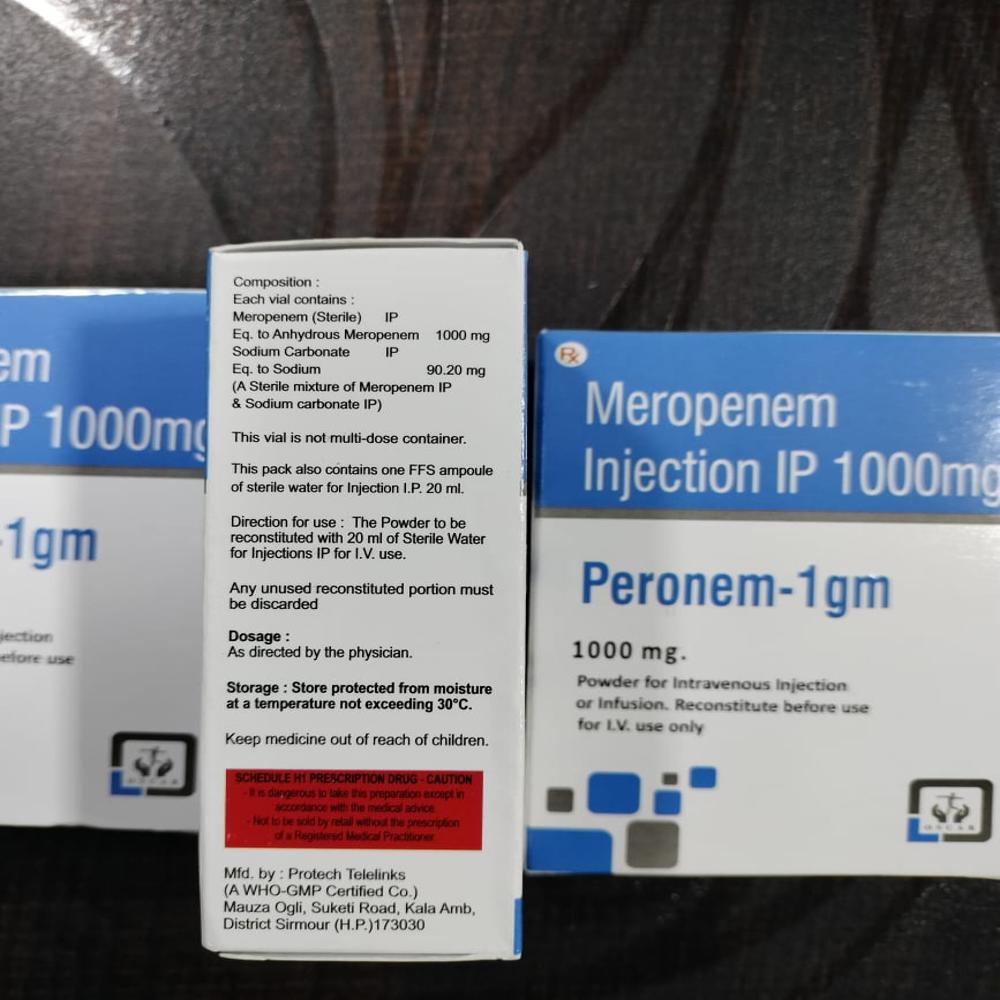 Meropenem Injection Ip 1000 Mg - Recommended For: Doctor