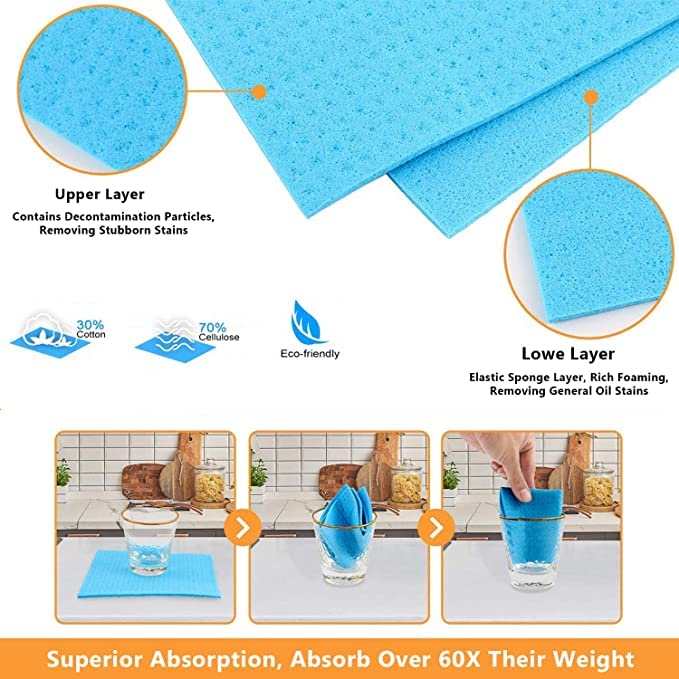 Cotton Cellulose Cleaning Sponge