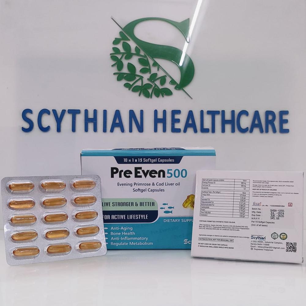  EVENING PRIMROSE 500MG & COD  LIVER OIL300MG SOFTGEL  CAPSULES