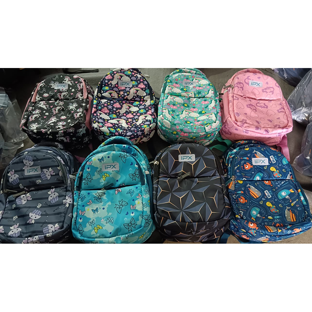 Printed School Bag - Color: Multicolor