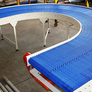 180 Degree Modular Belt Conveyor - Features: Wear Resistance