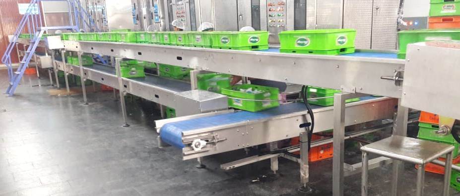 Double Decker Pvc Belt Conveyor - Features: Wear Resistance