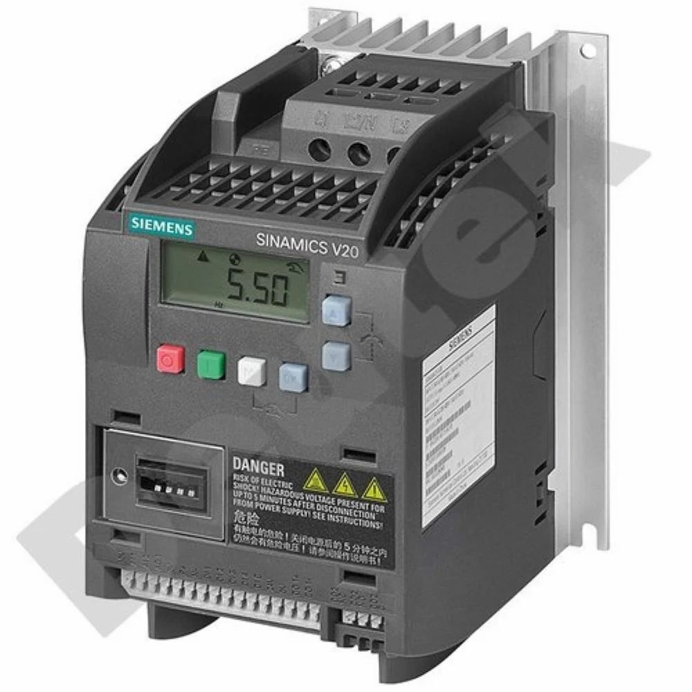 SIEMENS SINAMICS V20 6SL3210-5BE13-7UV0 0.5HP 1.3A 480V DRIVE