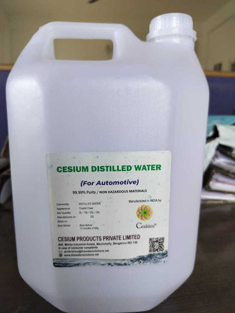 Cesium Distilled Water