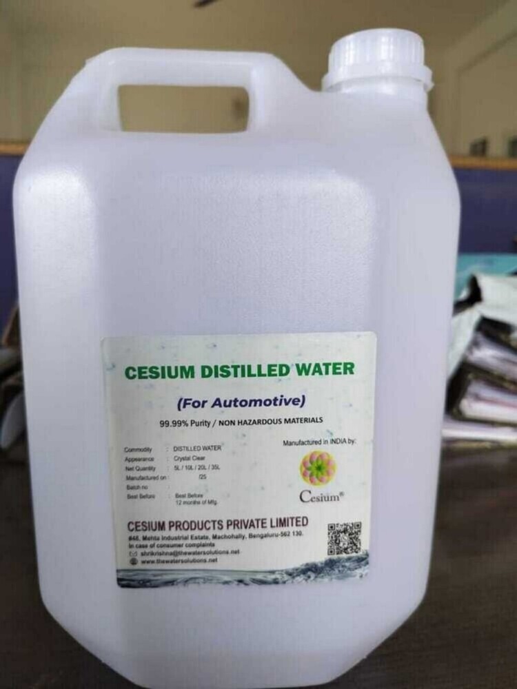 Cesium Distilled Water - Packaging: Can