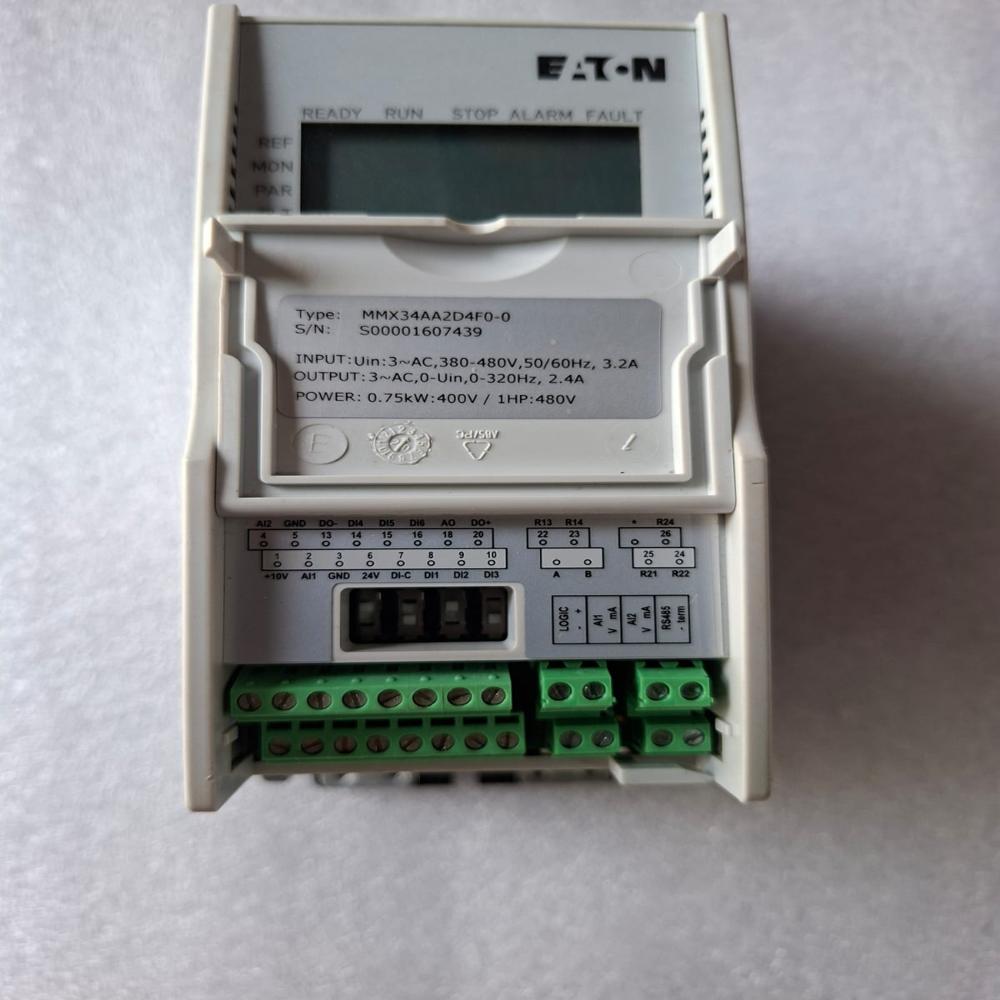 EATON MMX34AA2D4F0-0 0.75KW:400V/1HP:480V INVERTER DRIVE EATON MMX34AA2D4F0-0