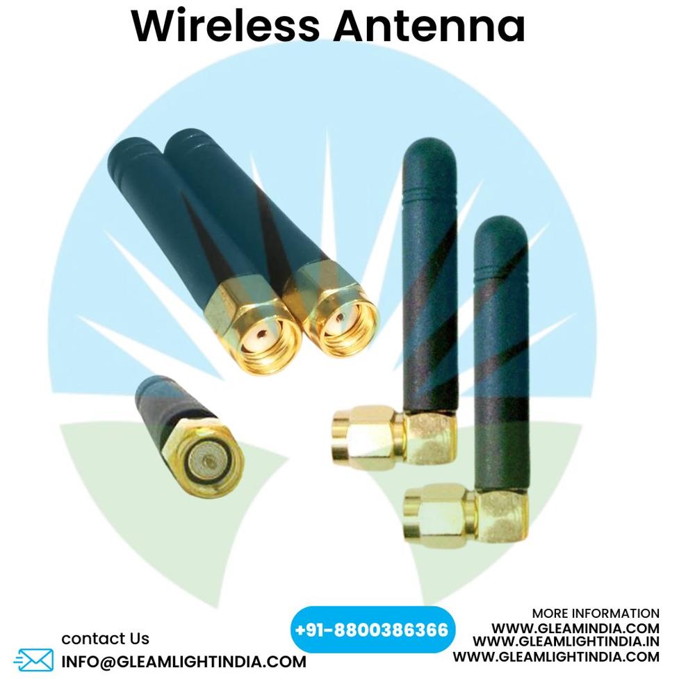 Wireless Antenna - Rubber, 48-400mm Height, 727 Mhz Frequency, 2-14 Dbi Gain | Industrial Usage, Wireless Range 5-50 Meters