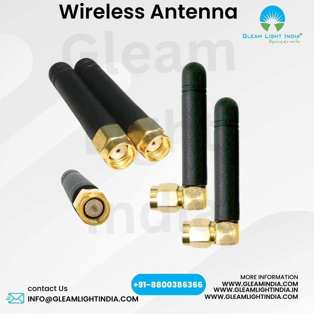 Wireless Antenna - Rubber, 48-400mm Height, 727 Mhz Frequency, 2-14 Dbi Gain | Industrial Usage, Wireless Range 5-50 Meters