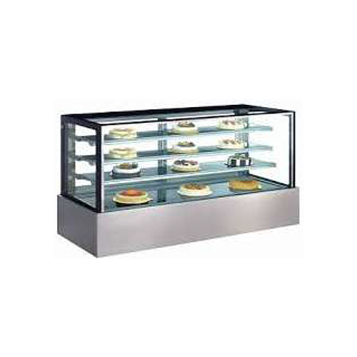St6Raight Glass Display Counter With Airflow Cooling - Design: Modern