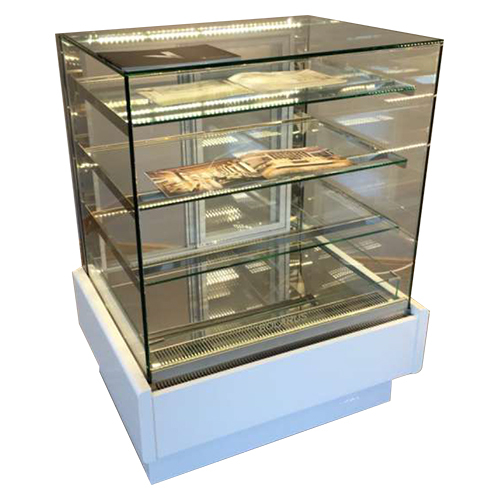 Straight Glass Display Counter With Airflow Cooling - Design: Modern
