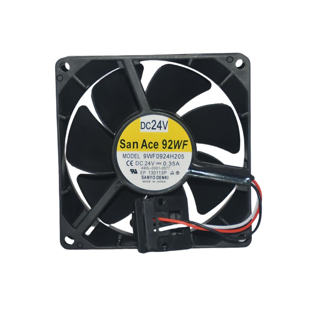 SANACE 9WF0924H205 A90L-0001-0577 24V 0.35A 9CM 9238mm Ball Bearing Axial Flow Cooling Fan 