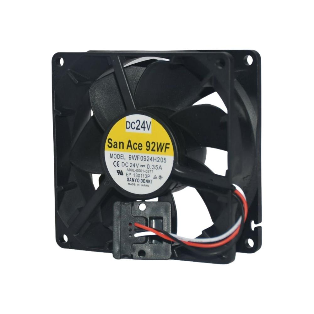 SANACE 9WF0924H205 A90L-0001-0577 24V 0.35A 9CM 9238mm Ball Bearing Axial Flow Cooling Fan