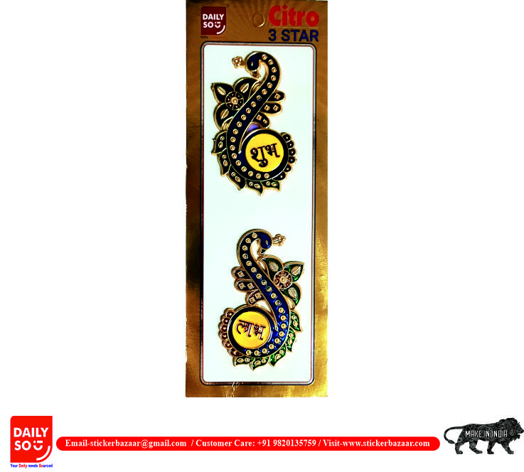 Citro Meenakari Stickers - Color: Multicolor