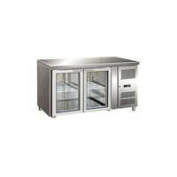 Double Glass Door Undercounter - Color: Silver
