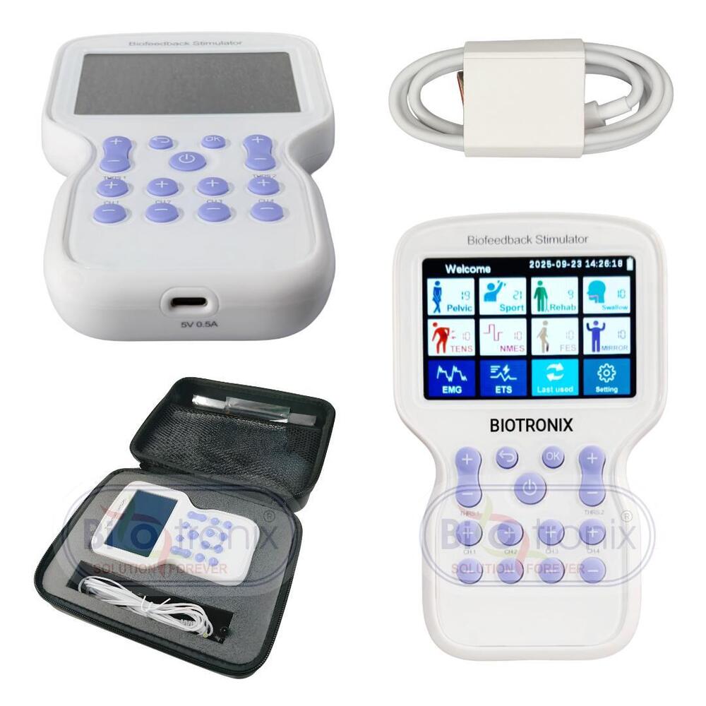 KM-580 All-in-One Physiotherapy Biofeedback Machine for EMG, ETS, NMES & FES