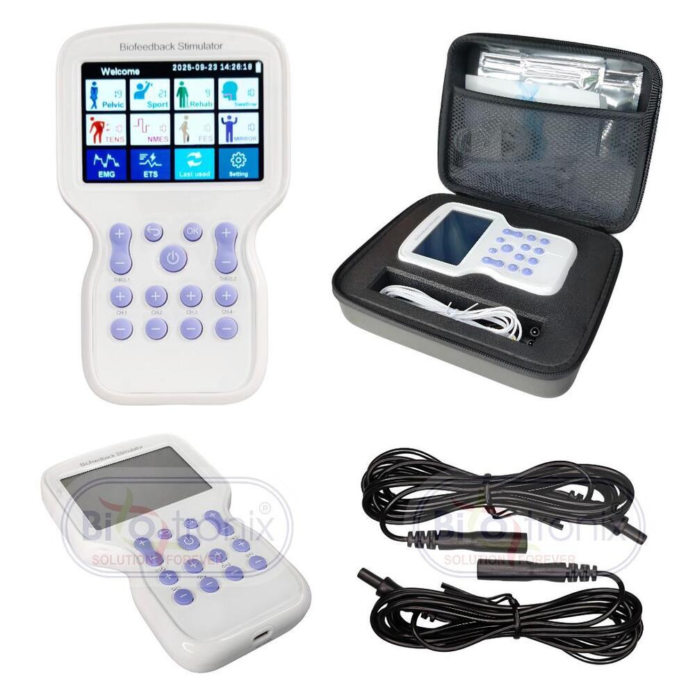 KM-580 All-in-One Physiotherapy Biofeedback Machine for EMG, ETS, NMES & FES