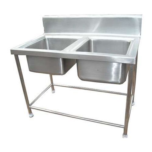 Double Sink Unit - Color: Silver