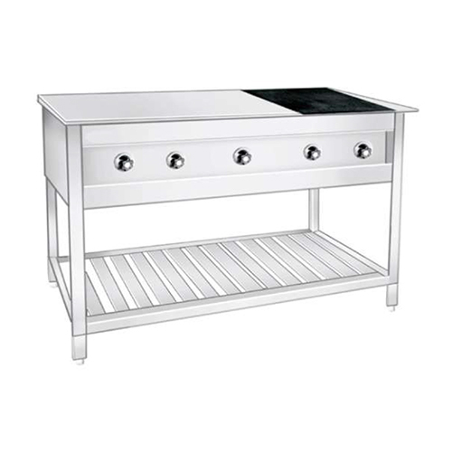 Chapati Plate Plate With Puffer - Material: Metal