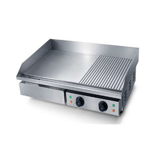 Electric Grooved Griddle Plate - Material: Metal