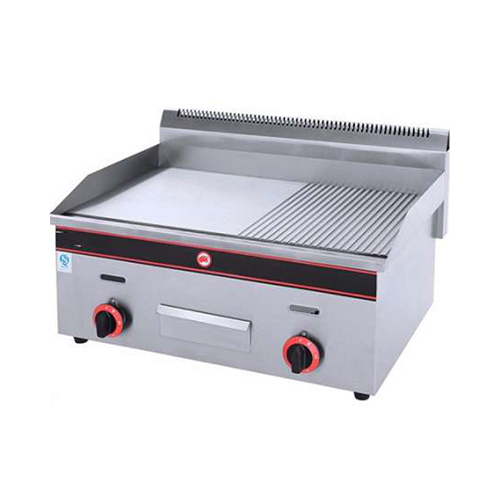 Gas Grooved Griddle Plate - Material: Metal