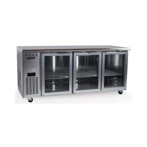 Triple Glass Door Undercounter - Color: Silver