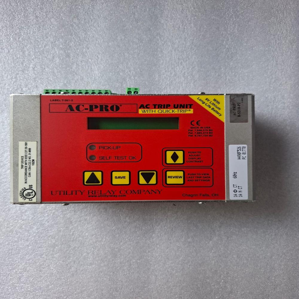 UTILITY RELAY COMPANY AC-PRO H490F526 PC 01770 AC TRIP UNITE H490F526