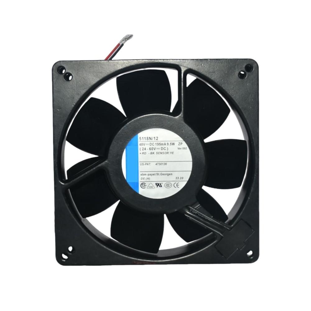 EBM PAPST 5118N/12 Electric 48V 9.5W Axial Flow Fan 3000rpm Speed with Ball Bearing Cooling Fan 