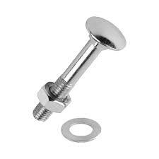 Carriage Bolt Nut - Color: Silver