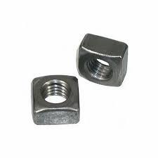 Mild Steel Square Nuts - Color: Grey