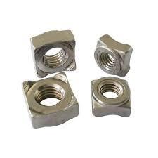 Square Weld Nut - Color: Silver